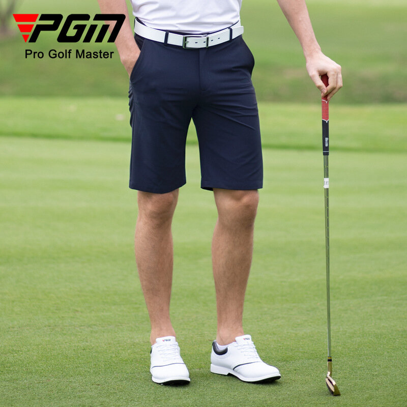 PGM-pantalones cortos elásticos de Golf para hombre, ropa de algodón cómoda y transpirable, secado rápido, sólido, ropa deportiva