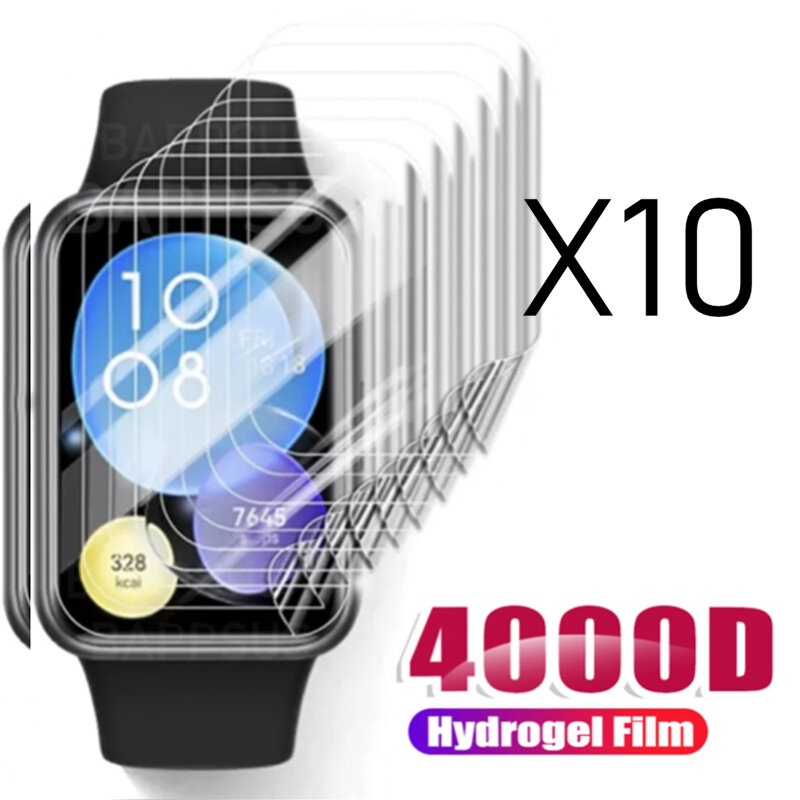 Filme de hidrogel macio para Huawei Watch, curvo HD SmartWatch, protetor de tela à prova de explosão, não vidro, Fit 2, Fit2