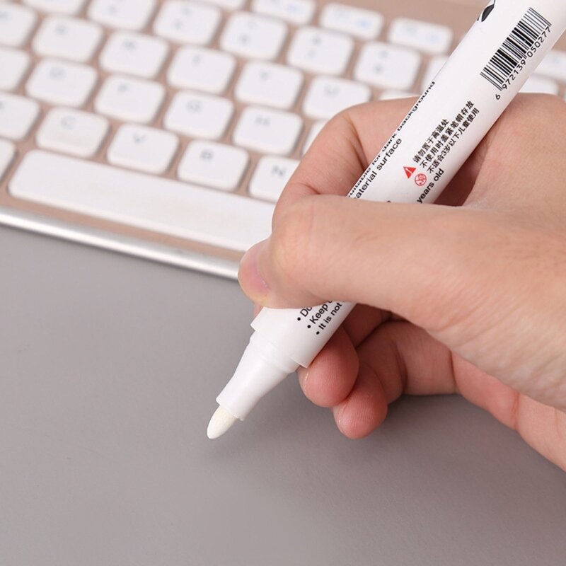 Białe długopisy z farbą, marker permanentny długopisy z farbą do drewna Rock plastikowa skóra Drop Shipping