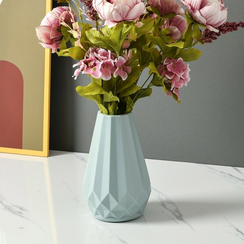 Geometris pot bunga silikon cetakan beton kandil Resin cetakan DIY cermin vas cetakan dekorasi rumah cetakan perhiasan