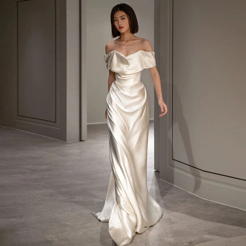 Korea Style Wedding Dresses Strapless Backless Wedding Gowns Zipper Bridal Dress Sleeveless Vestido De Noiva robe de mariée