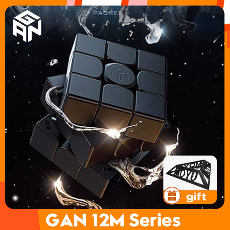 [CubeFun]GAN 12 Maglev kubus ajaib magnetik UV 3x3x3 Gan 12 Puzzle profesional 3x3 GAN 12 M levitasi Gan12 Lev magleap GAN12M