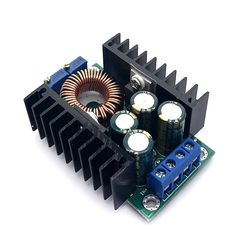 Arduino用の調整可能な電源モジュール,電力変換器,LEDドライバー,300w,xl4016,DC-DC max,9a,5-40v〜1.2-35v