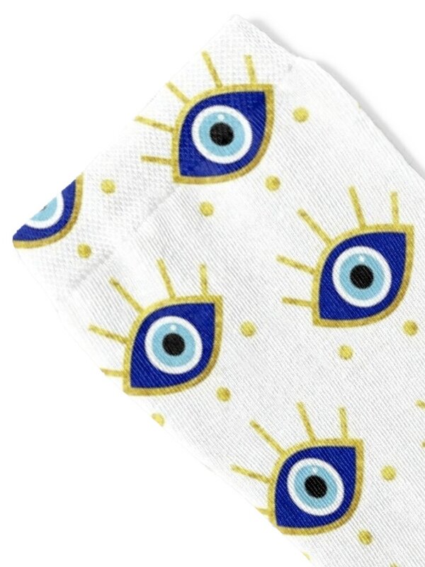 Calcetines de protección contra el mal de ojo mediterráneo para hombre y mujer, medias cortas, Nazar