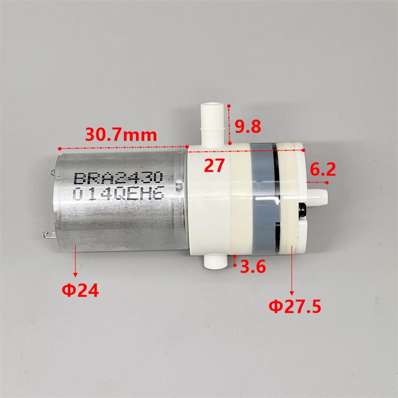 DC pompa udara Mini 370 kecil, pompa oksigen Motor 3V 5V 6V, pompa vakum diafragma mikro, pompa tekanan negatif DIY Monitor medis