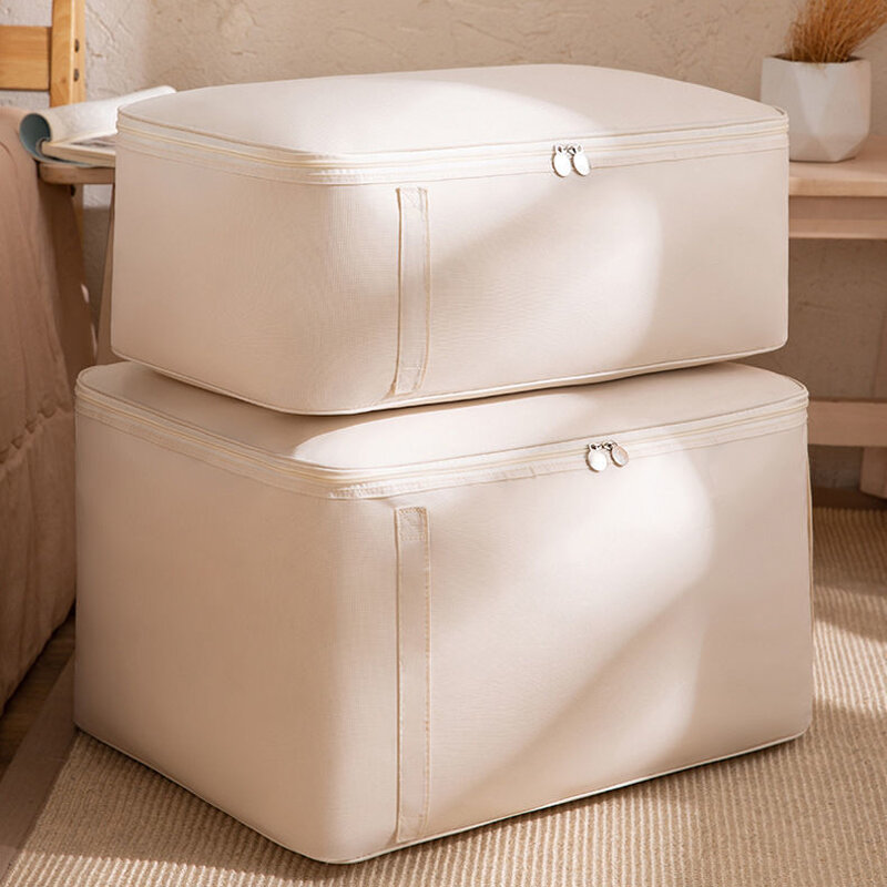 سميكة أكسفورد القماش الملابس تخزين اللحاف حقيبة كبيرة السعة الملابس المنزلية التشطيب حقيبة قابل للغسل الغبار تخزين حقيبة