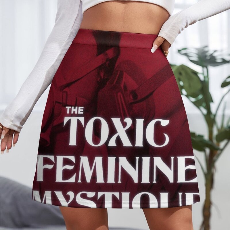 Gaun rok Mini logo Mystique feminin beracun baru di baju