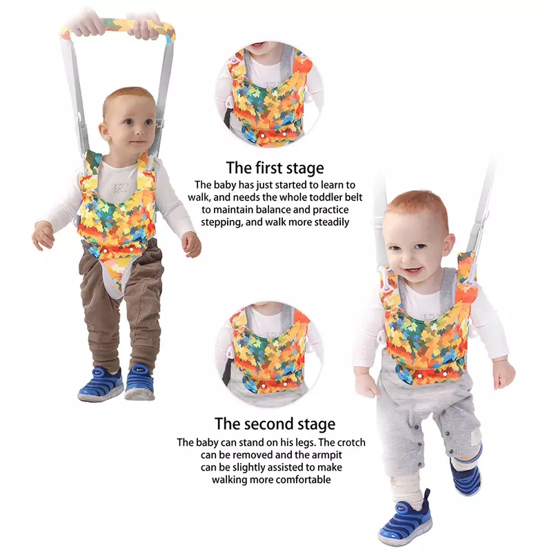 Baby Learning Walking Belt Walker Rope With Safety Helmet Head Protection Headgear Toddler Anti-Fall Pad Children Learn To Walk