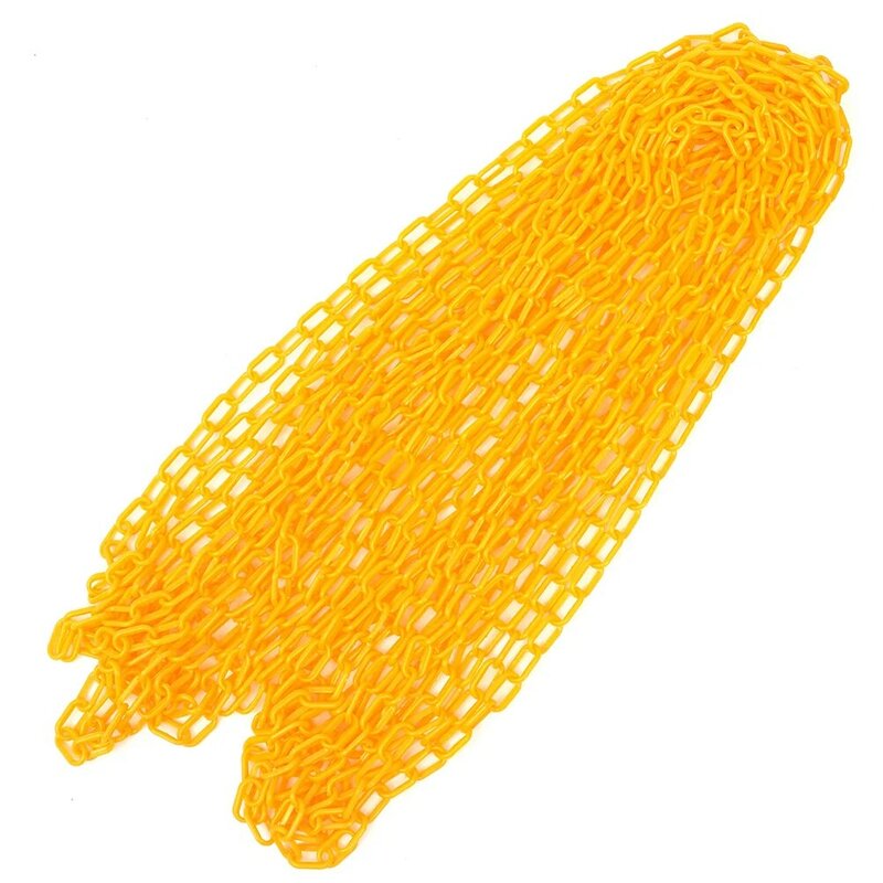 安全バリア,5 m, 10 m,黄色のプラスチック製セキュリティチェーン