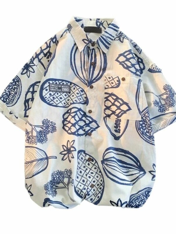 Chemises hawaïennes à manches courtes pour hommes et femmes, chemises de plage décontractées pour couples, mode d'été, chimAmerican, nouveau, 2024