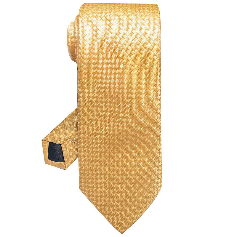 高品質のゴールドネクタイ,100% シルク,8 cm,メンズファッションアクセサリー,ウェディングギフト