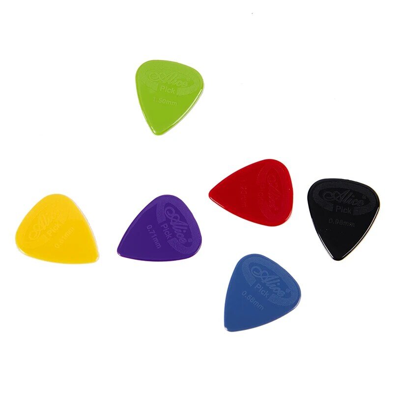 10 Buah/Pak Pick Gitar Anti-selip Hitam Merah 0.58-1.5Mm Pick Gitar untuk Akustik Listrik Aksesori Bass Ukulele