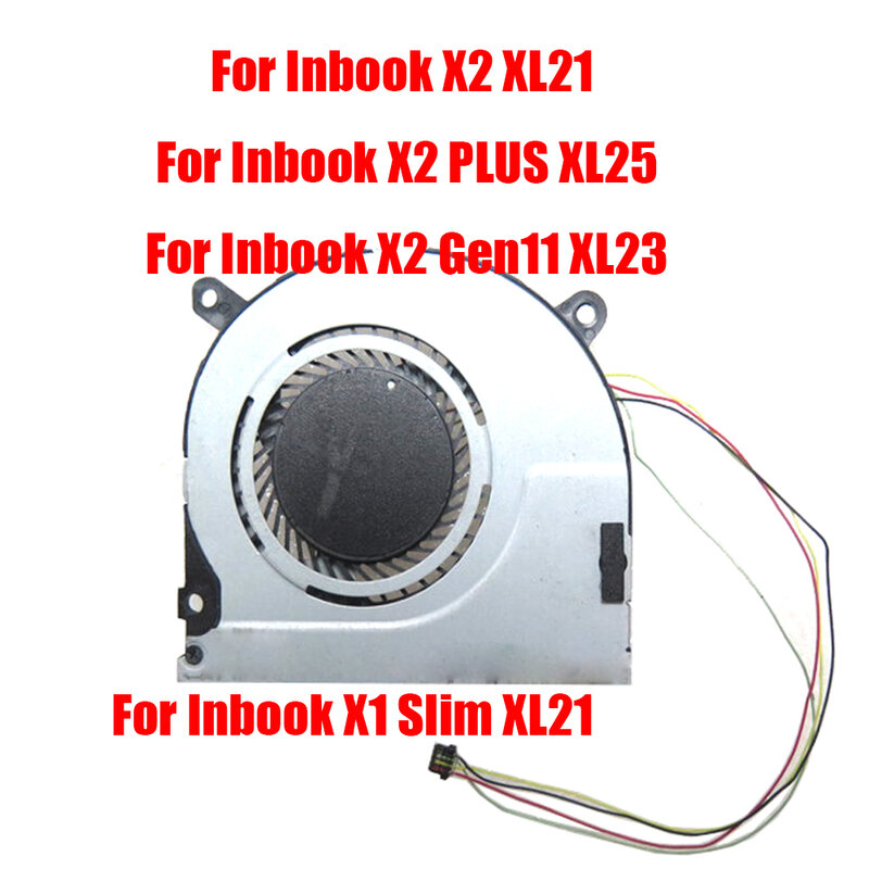 อะไหล่พัดลม CPU สำหรับ infinix สำหรับ inbook X1 XL21บาง/XL21 X2/X2 PLUS XL25/Gen11 X2 XL23 0.5A DC5V