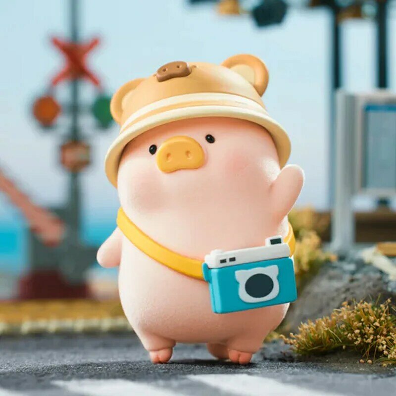 Lulu Pig Travel Series Blind Box Genuine Canned Pig Action Anime Figures Guess Bag Caixas Supresas Model Birthday Gifts Mystery