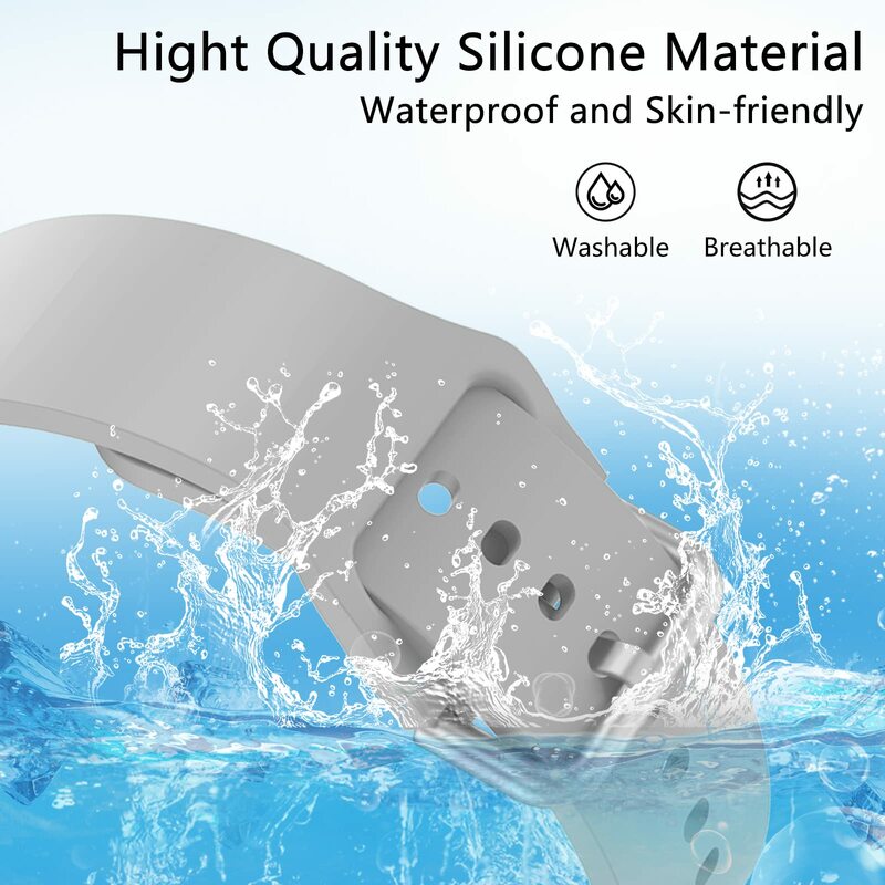 Silicone Band para Xiaomi IMILAB KW66, Quick Release, Soft Sport Strap, Pulseira de Alta Qualidade, Fivela de Metal Substituição Pulseira