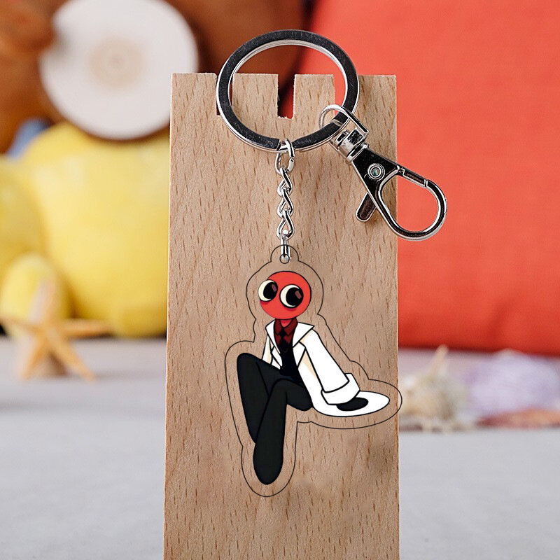 Animation cartoon game figures Acrylic figurine key chain pendant The fifth personality Orpheus mechanic Rocha small for gift