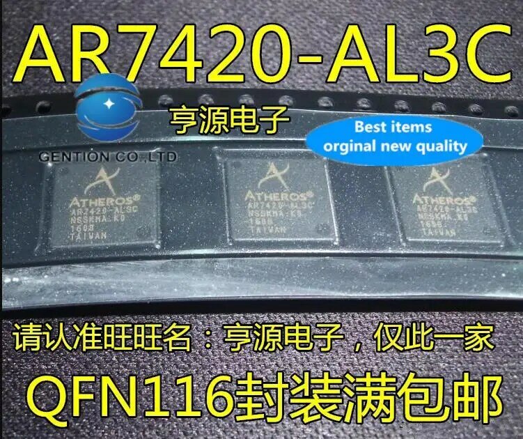 5pcs 100% orginal new  wireless communication chip AR7420 AR7420-AL3C QFN116