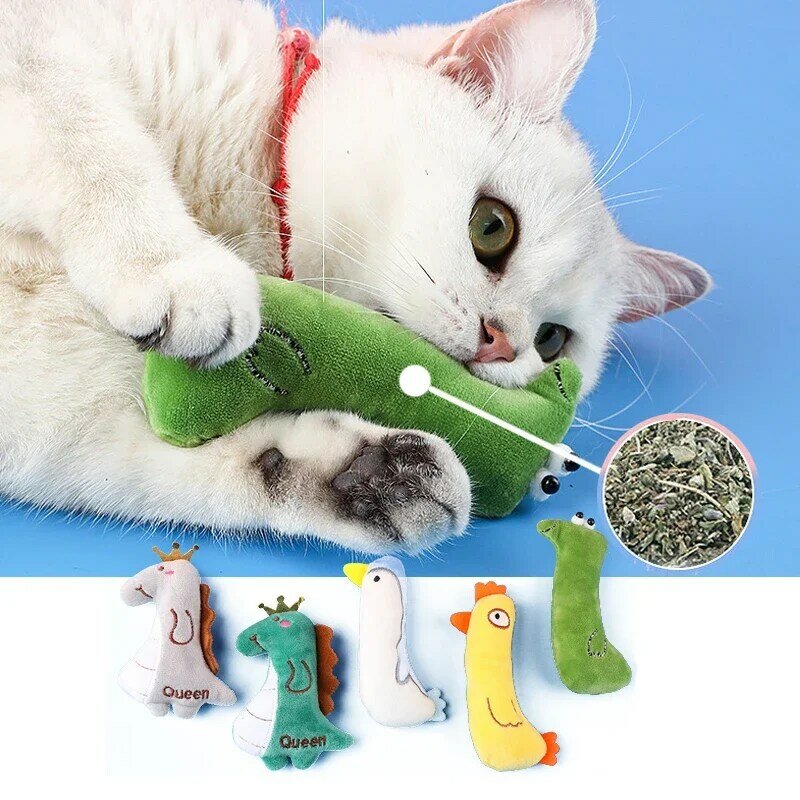 Almohada de pulgar para proteger la boca, accesorios para mascotas, juguete de hierba gatera, productos para mascotas, lindos juguetes para gatitos, molienda de dientes, felpa para gatos