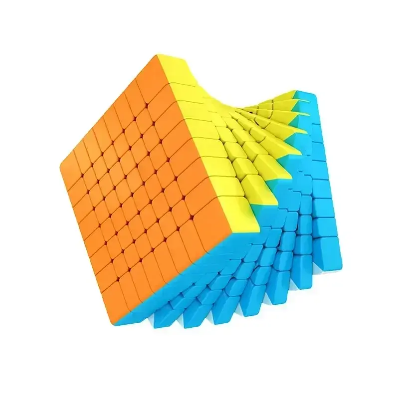 المكعب السحري بدون لصق MOYU ، سلسلة Meilong ، لغز ملتوي احترافي 3x3 فائق النعومة ، 6x6 ، 7x7 ، 8x8