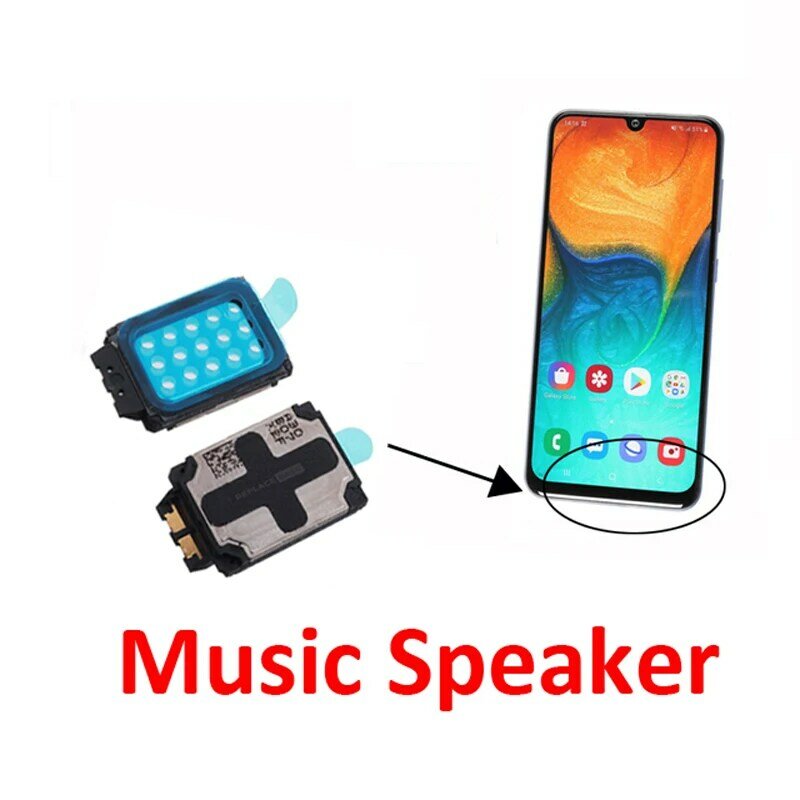 Telepon Loudspeaker untuk Samsung A03 Core A03s A13 A23 4G A33 A53 A73 5G baru bawah musik Ringer pengeras suara keras kabel Flex