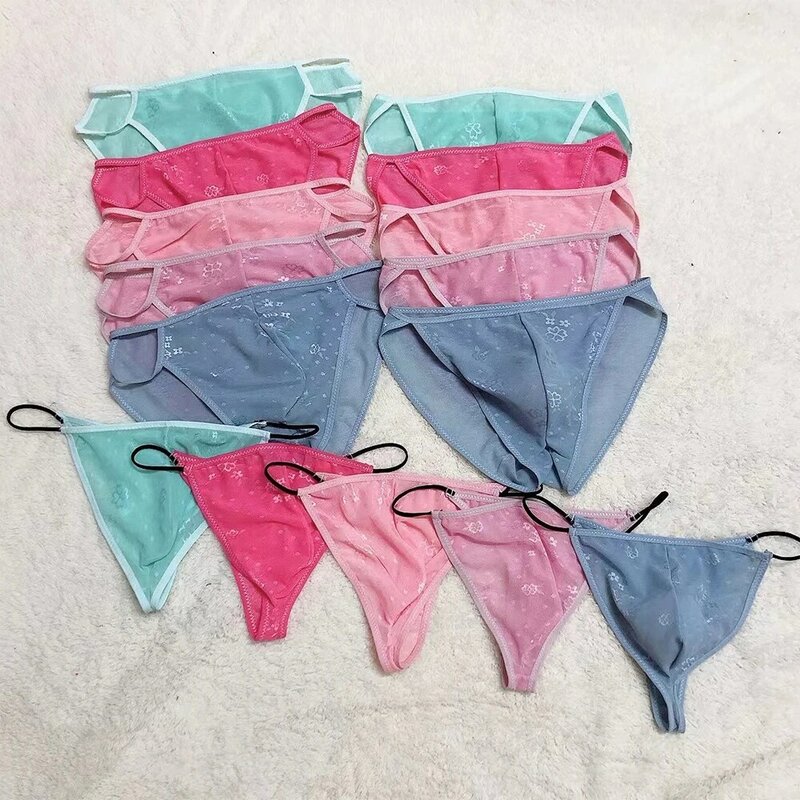Panties Lingerie Underpant Men Underwear Men's Transparent Nylon G String Bikini Briefs Perfect for a Racy Night Out