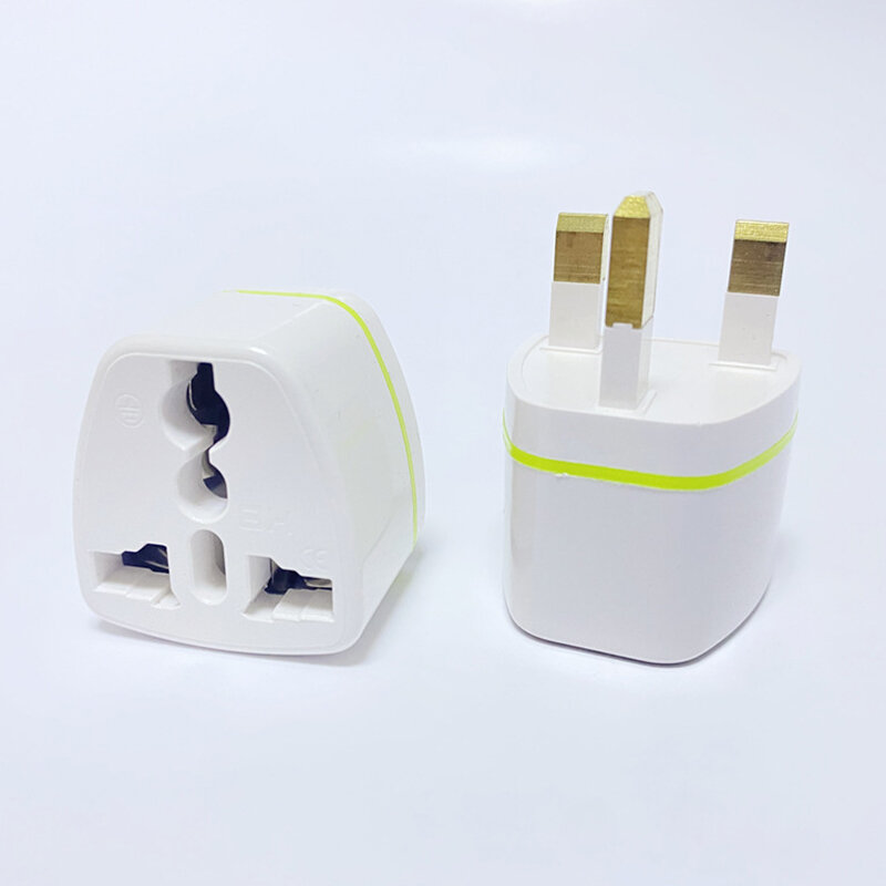 1 4 6pcs Universal British Standard Conversion Socket Converter Power Plug Converter Travel White Plug Power Adapter