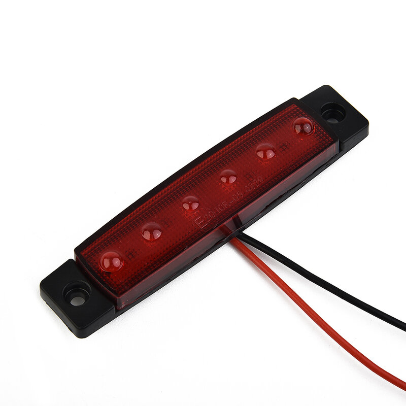 trucks Tail light 2Pcs Marker Light Red DC 12V ABS Low Power Consumption Double-sided panel Waterproof trailers