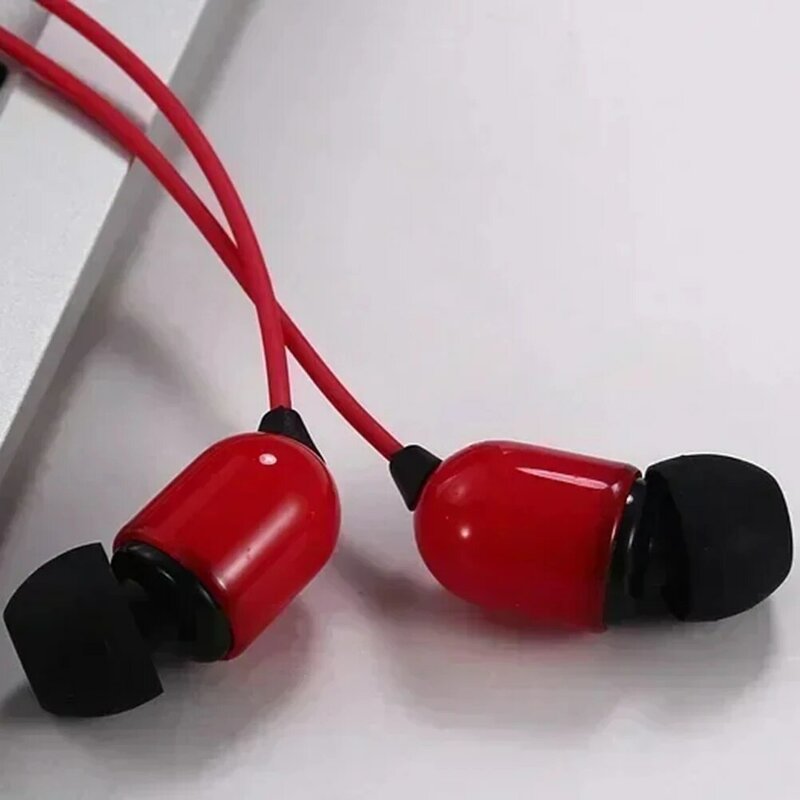 Auscultadores intra-auriculares com fios longos, Reprodução conveniente de música ao vivo, Auscultadores graves de alta fidelidade, 3 m