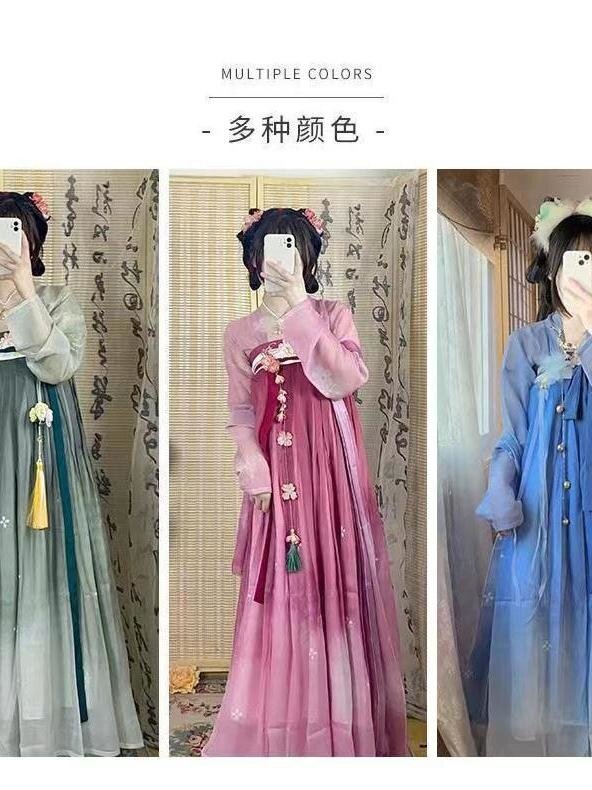 Hanfu-Disfraz de hada tradicional china para mujer, vestido de fiesta de cumpleaños rosa, talla grande XL, novedad de verano