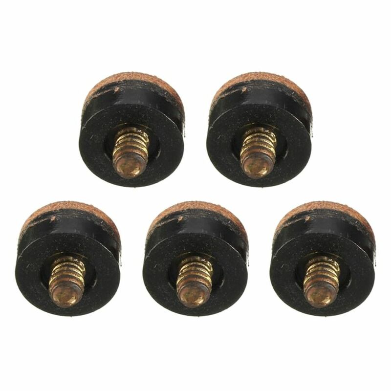 5Pcs/Pack Screw-On Tips Billiard Cue Tip Pool Cue Snooker Accessory Stick Ferrules Plastic 10/11/12/13mm Replacement Tip