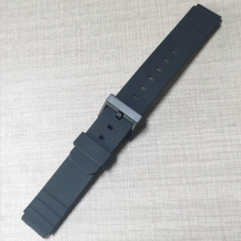 16mm Rubber Black Watch Band Strap For Casio MQ-24 MQ-58 MQ-59 MQ-76 Bracelet Men Women Silicone Waterproof Sport Watchband