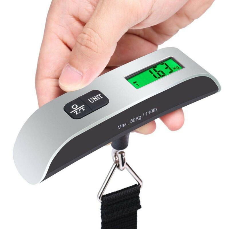 Digital Luggage Scale 110lb /50kg Portable Travel LCD Display for Outdoor