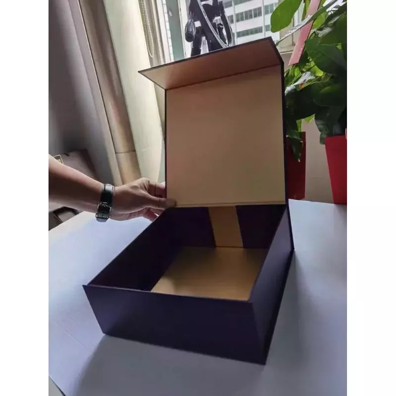 Boîte rigide en carton Scatola Regalo imprimée personnalisée, produit personnalisé, boîte à aimant, emballage de luxe, coffrets cadeaux pliants