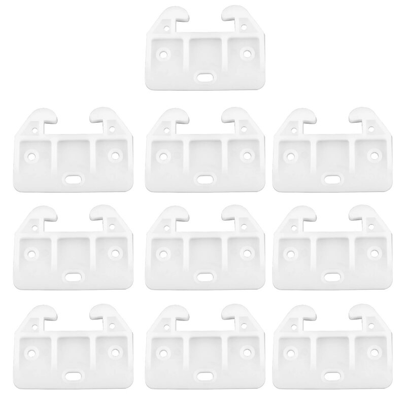 10pcs Hardware Durable Rear Side Prevent Tipping Out Hutches Cabinet Replacement Kitchen Plastic Safe Drawer Track Guide