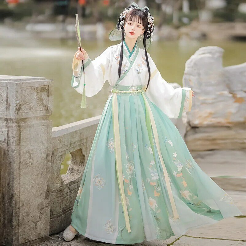 Hanfu antiguo chino, conjunto de 3 piezas, traje de Cosplay para adultos, Disfraces de Halloween para parejas, Baile Oriental, hombres y mujeres, elemento Han