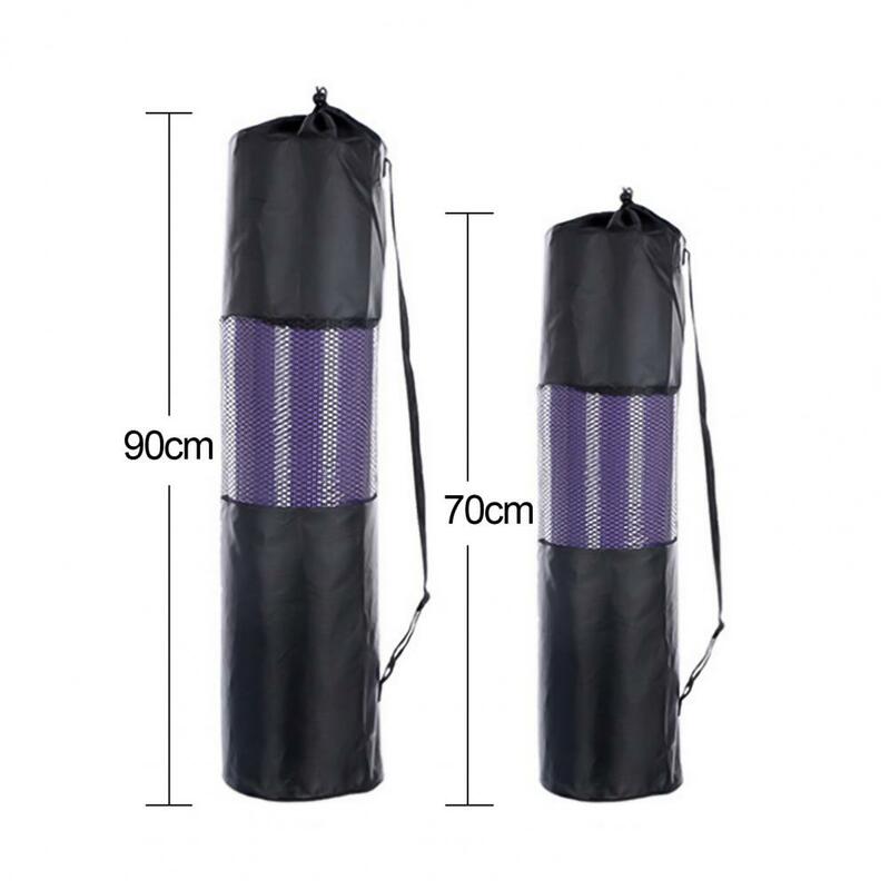 Women Yoga Pilates Mat Tote Bag Adjustable Mesh Cover Adjustable Strap Compressed Pouch Yoga Bag Carrier