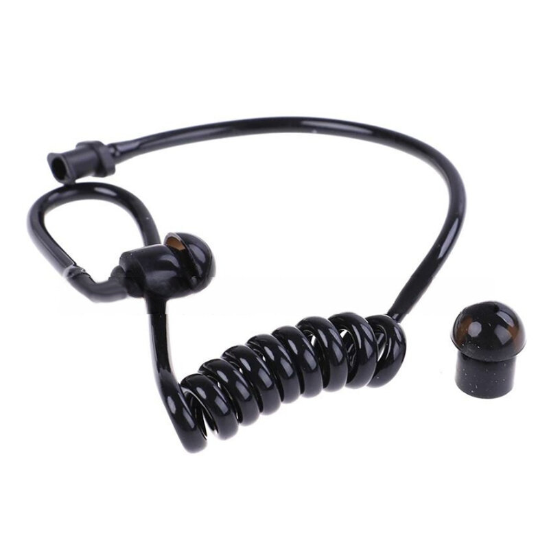 Walkie-talkie Air Duct Earphone Single Duct Black Can Replace Black Tube Black Tube Earphone Black Catheter