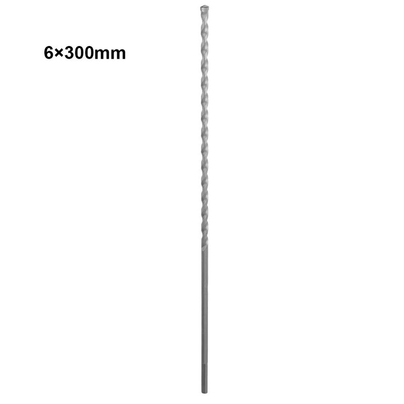 300mm Long Masonry Concrete Impact Drill Bit For Masonry Light Concrete Limestone Natural Artificial Stone 6/8/10/12/16mm