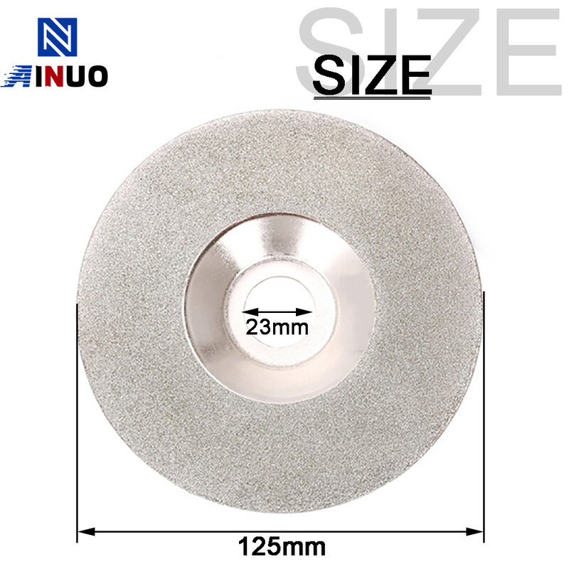 125mm Electroplated Diamond Cutting Disc Grinding Wheel Bowl Shape Discs for Grinders Grinding Cutter for Glass Ceramic Jade