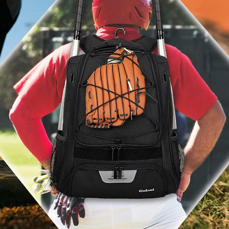 Plecak baseballowy plecak Softball młodzieżowy plecak z przegrodą na buty o dużej pojemności strój do baseballa dla dzieci plecak kij bejzbolowy