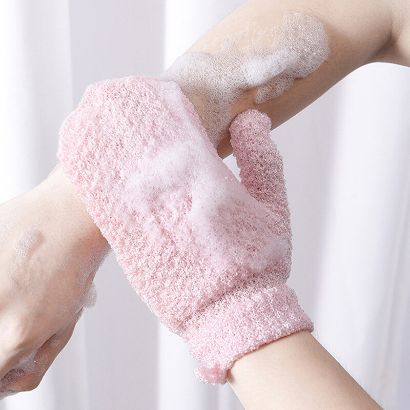 Rękawice kąpielowe prysznic domowy szorowania ręczników żel do mycia ciała zaopatrzenie domu elastycznej rękawice do sprzątania kąpielowej