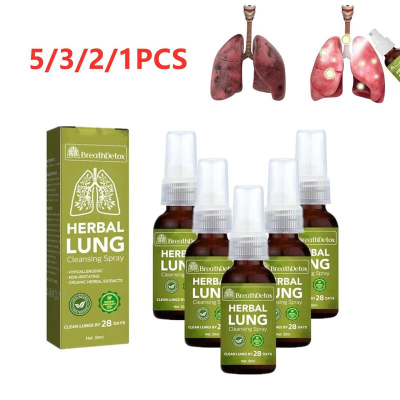 Партия, травяное очищающее средство для легких, спрей для курильщиков, прозрачный туман для носа, предотвращение храпа, снятие загруженности, очищающее средство для сухого горла, спрей для дыхания
