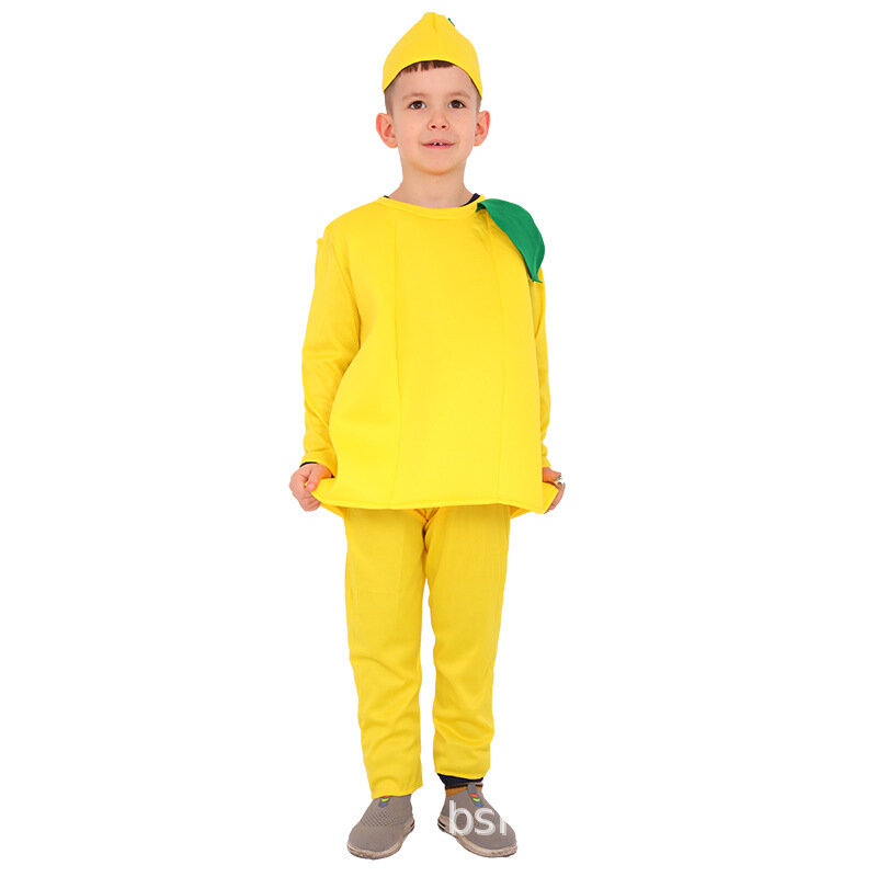 Children's Fruit Modeling Vegetables Children's Costumes Halloween Costume Decoration Cosplay Role-playing Costumes Stage Props