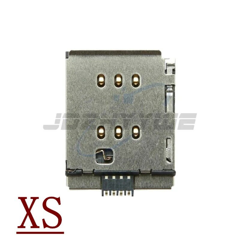 Dla iPhone X XS MAX XR 6 6S 7 8 Plus pojedyncze podwójne gniazdo karty SiM taca uchwyt czytnik gniazdo Flex Cable części zamienne