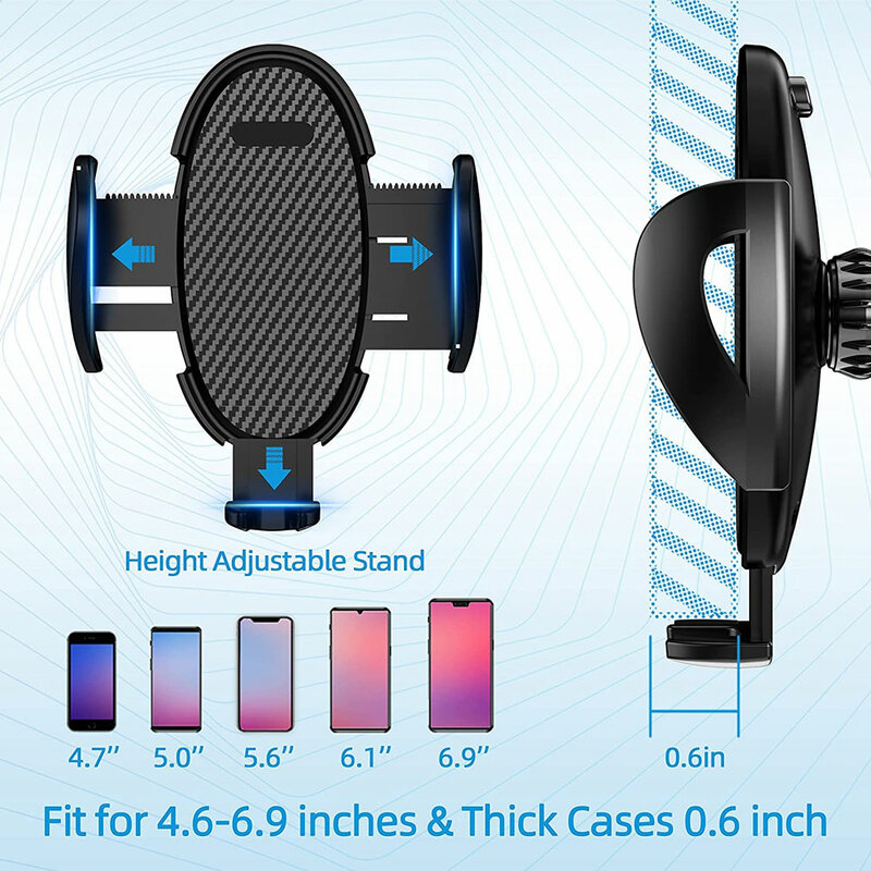 1Pc Car Auto Phone Holder for Car Air Vent Mount Mobile Cell Phone Holder Stand for IPhone Samsung Xiaomi Huawei Car Accessories