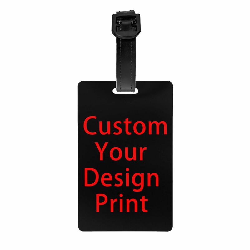 Bagagem Tag para Malas, Logotipo personalizado impresso, Capa de Privacidade, Nome ID Card, Custom Your Design