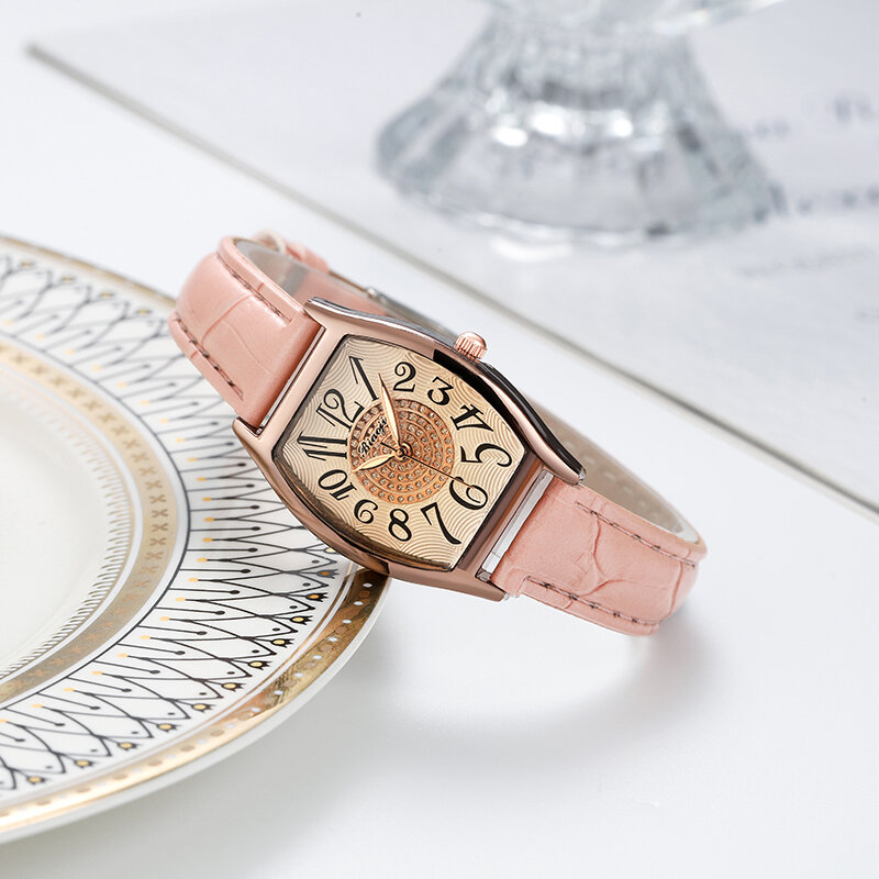 2022การค้าต่างประเทศ Tan ดิจิตอลควอตซ์นาฬิกาสุภาพสตรีของขวัญ Wristwatch18