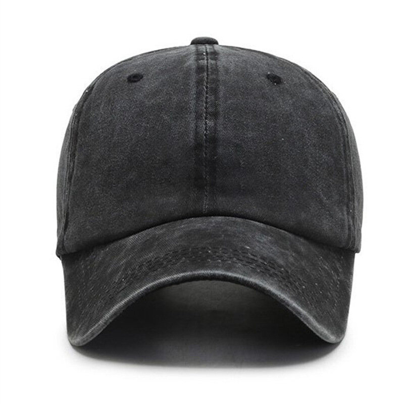 Retro zmiękczana bawełna jednokolorowa czapka bejsbolowa kobiet mężczyźni regulowana para czapka z daszkiem wysokiej jakości moda tata kapelusz czapka typu Snapback