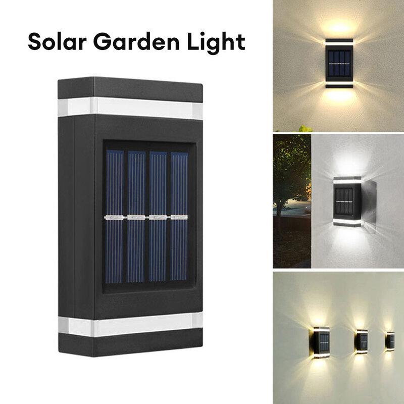 Applique Murale Solaire Imperméable à 62 LED, Luminaire d'Extérieur, Idéal pour un Jardin, une Cour, une Pelouse ou un Paysage