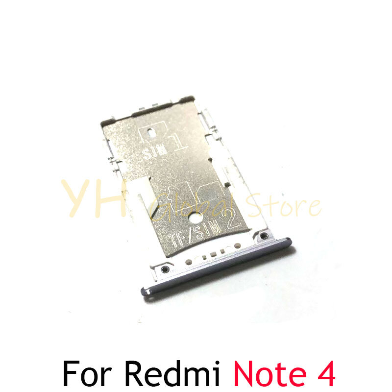 Soporte de bandeja de ranura para tarjeta Sim, piezas de reparación para Xiaomi Redmi Note 4, 4X, Note 4, 10 unidades